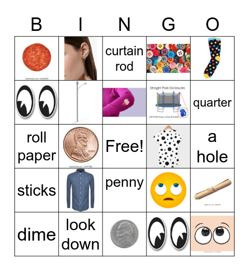 Classifier 'F' Bingo Card