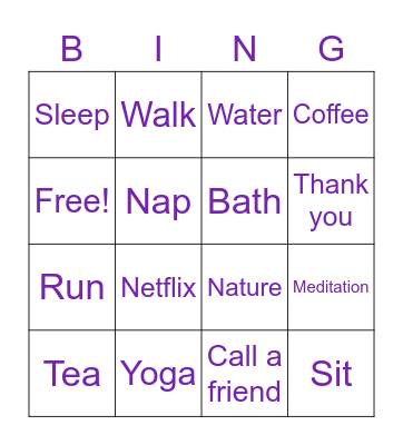 Test Card Bingo Card