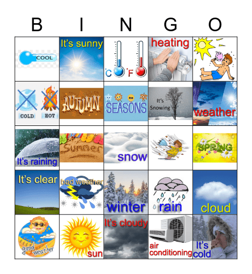 EL TIEMPO Bingo Card