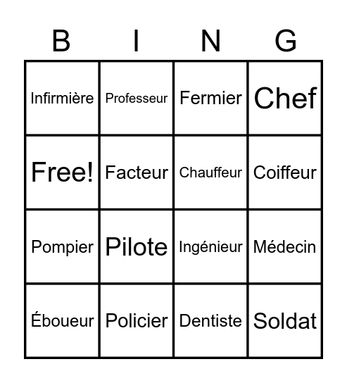 Les aides communautaires Bingo Card