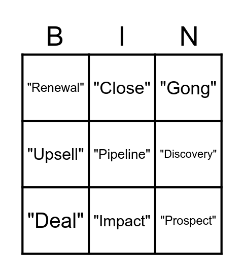 Ryan-go Bingo Card