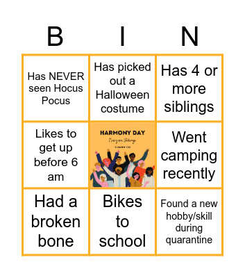 Get to Know Each Other Bingo Card