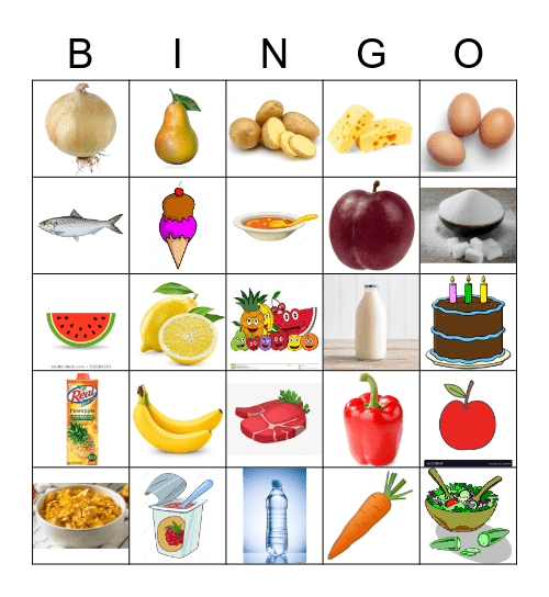 FOOD Bingo Card