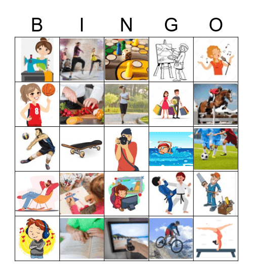 Hobby's en sporten Bingo Card