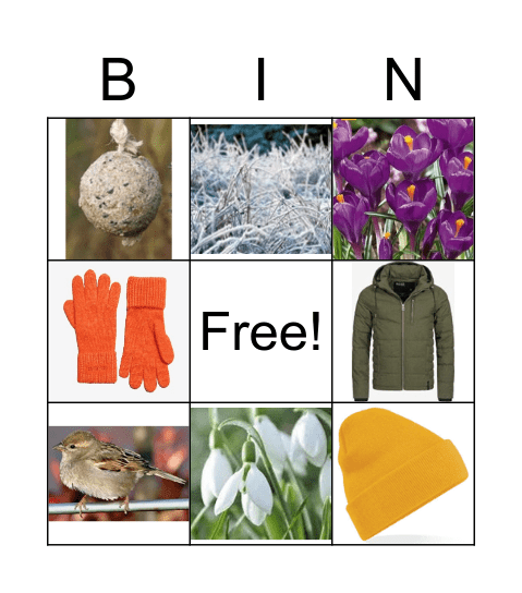 Winter Bingo Card