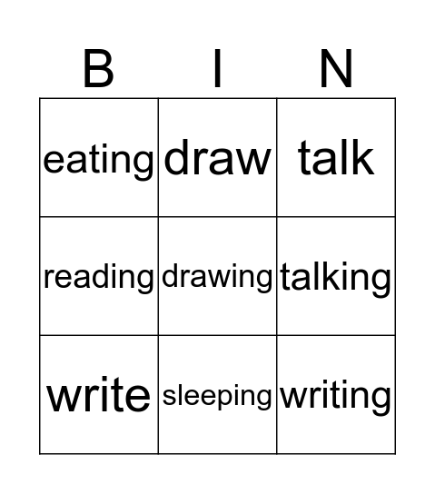 ET2-Unit2 Bingo Card