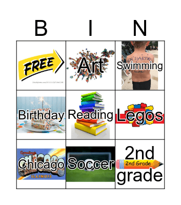 Ben's Birthday Bingo Card