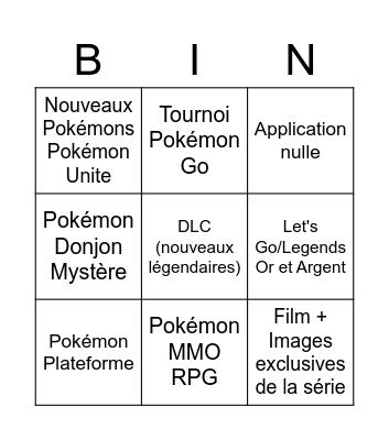 POKÉMON DIRECT (27/02/2023) Bingo Card