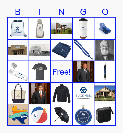 Buckner Bingo Card