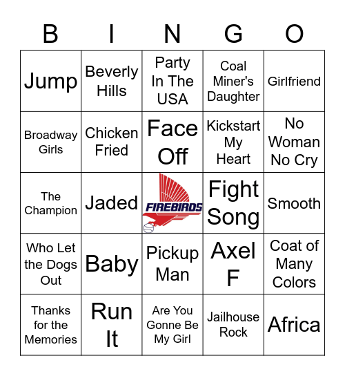 Round 7 - Mix Tape Bingo Card