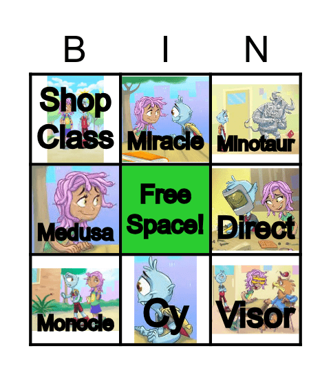 Cy and Medusa Bingo Card