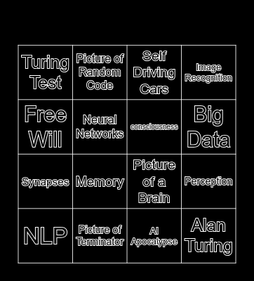 AI Bingo Card