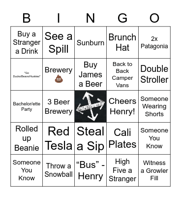 Bend Bingo 2.0 Bingo Card