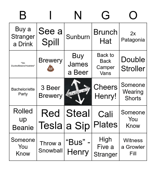 Bend Bingo 2.0 Bingo Card