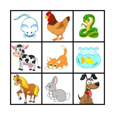 PETS ! Bingo Card
