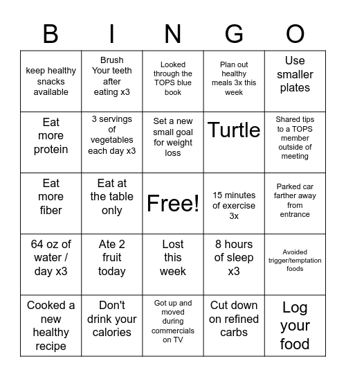 BINGO NS5273 Bingo Card