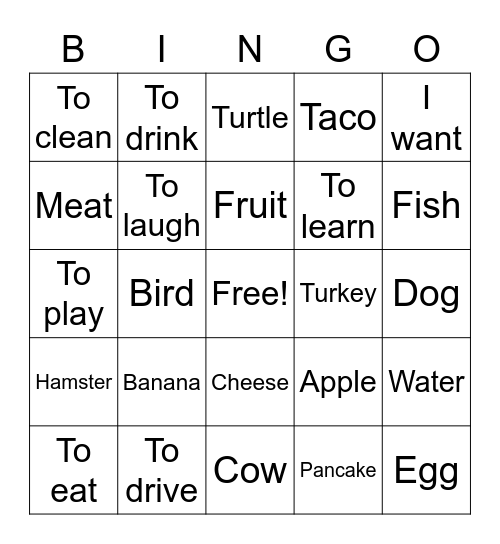 ASL BINGO Card