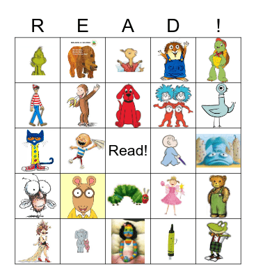 Read Across America Bingo Card