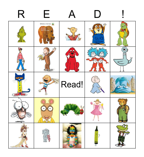 Read Across America Bingo Card