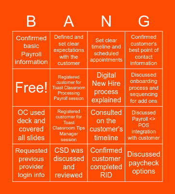 An EC Kickoff Call with a... Bingo Card