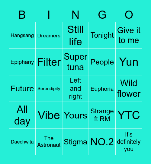 @vminponquesitos Bingo Card