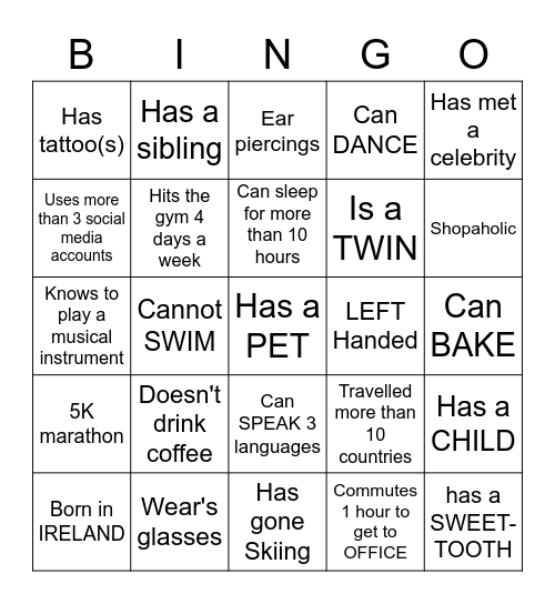 LE[r]T'S PLAY BINGO Card