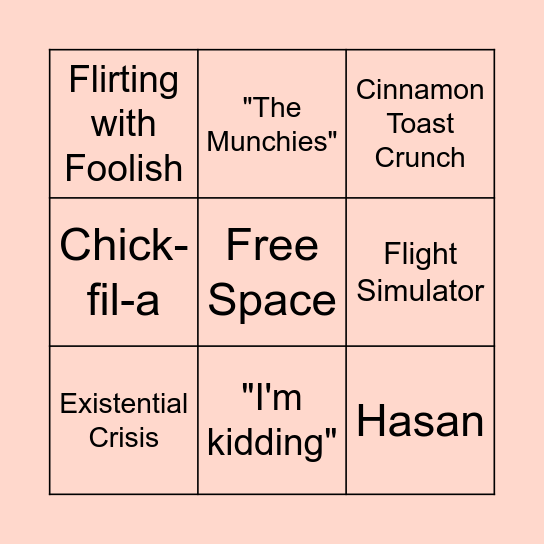 Austin BINGO Card