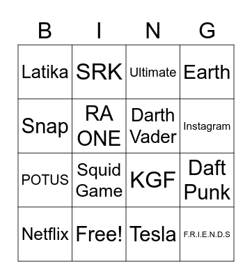 Pixxel Pop + Bingo Card