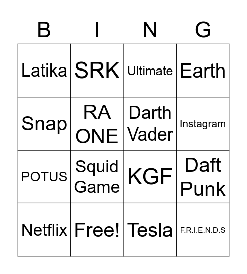 Pixxel Pop + Bingo Card