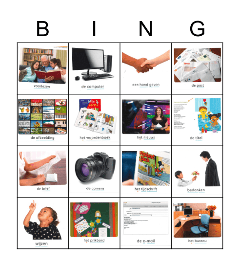 Schatkist thema Communicatie Bingo Card