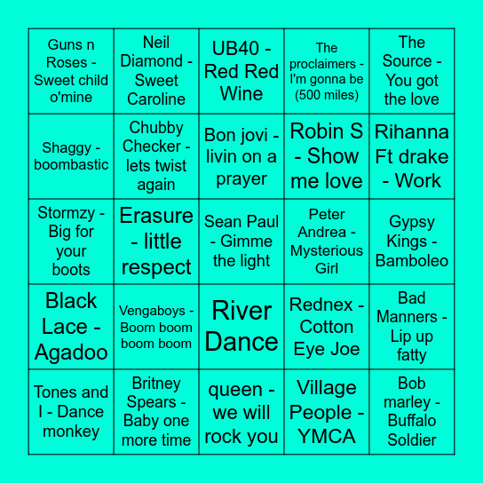 BONKERS BINGO Card