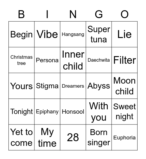 @Taerupyyyy Bingo Card