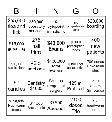 April 2023 Bingo Card