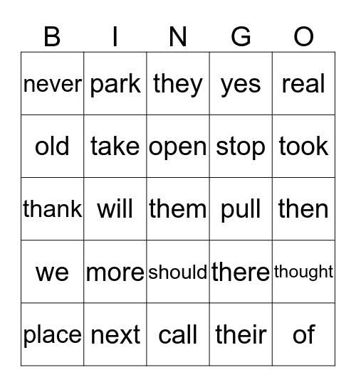 Bingo Card