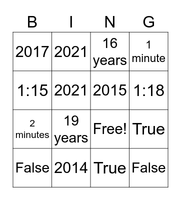 A Brighter Day Early Learning Academy Bingo Card