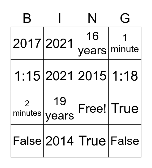 A Brighter Day Early Learning Academy Bingo Card