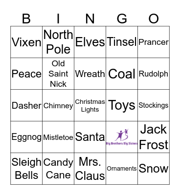 Holiday Bingo  Bingo Card