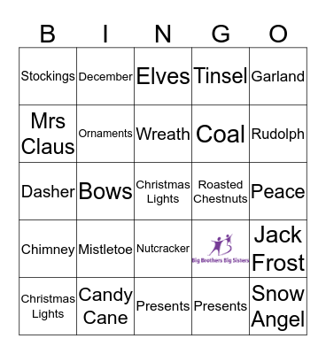 Holiday Bingo  Bingo Card