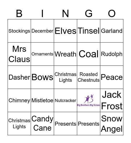 Holiday Bingo  Bingo Card