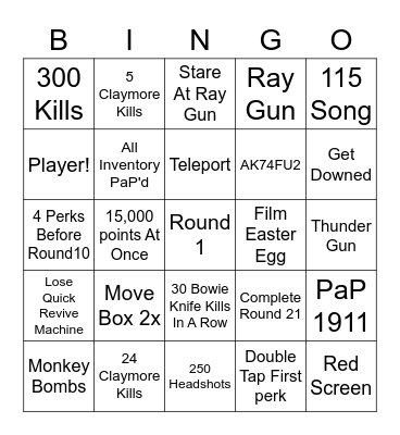 Kino Der Toten BINGO Card