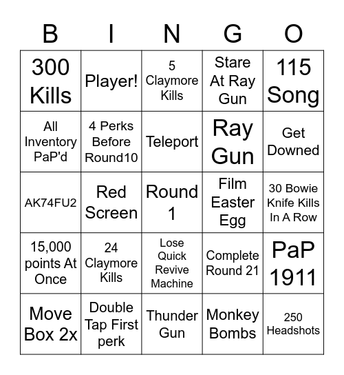 Kino Der Toten BINGO Card