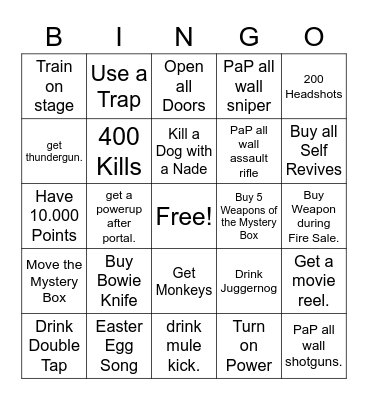 kino der toten bingo Card