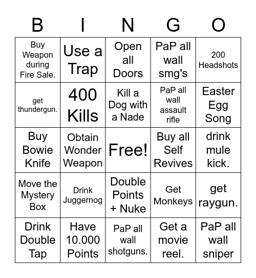 kino der toten bingo Card