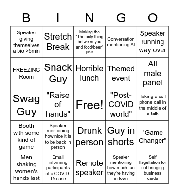 Conference Bingo Card