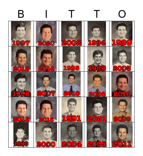 BITTINGER BINGO! Bingo Card