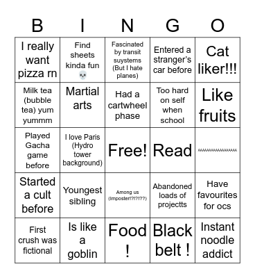 Cheese Bingo ! Bingo Card