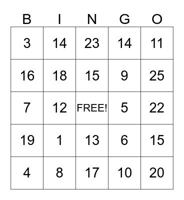 VALENTINE'S Bingo Card