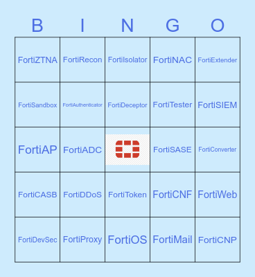 FORTINET Bingo Card