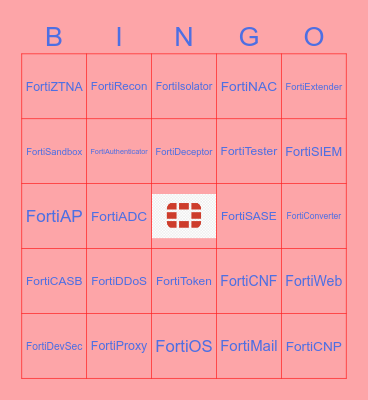 FORTINET Bingo Card
