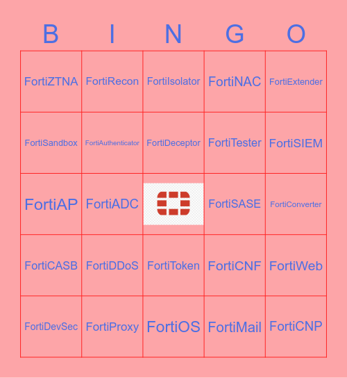 FORTINET Bingo Card